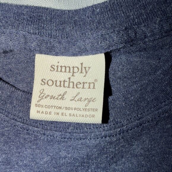 Simply Southern Long Sleeve Graphic Tee Girls Youth Large - Picture 3 of 5